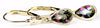 E021, Mystic Fire Topaz, 14KY Gold Leverback Earrings