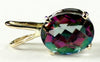 P002, 3.3 ct Mystic Fire Topaz, 14KY Gold Pendant