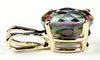 P002, 3.3 ct Mystic Fire Topaz, 14KY Gold Pendant