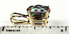 P002, 3.3 ct Mystic Fire Topaz, 14KY Gold Pendant