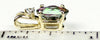 P021, 2.3 ct Mystic Fire Topaz, 14KY Gold Pendant w/ accent