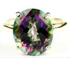 R055, 6ct Mystic Fire Topaz set in a Gold Ring
