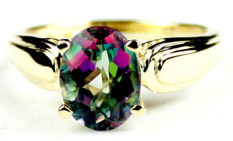 R058, 2.3ct Mystic Fire Topaz set in a Gold Ring
