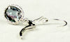 SE006, Mystic Fire Topaz, 925 Sterling Silver Leverback Earrings w/ Rope Design