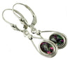 SE008, Mystic Fire Topaz, 925 Sterling Silver Drop Leverback Earrings