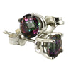 SE012, Mystic Fire Topaz, 925 Sterling Silver Post Earring