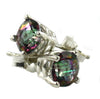 SE012, Mystic Fire Topaz, 925 Sterling Silver Post Earring