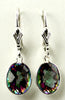 SE101, Mystic Fire Topaz, 925 Sterling Silver Leverback Earring