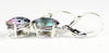 SE107, Mystic Fire Topaz, 925 Sterling Silver Leverback Earring