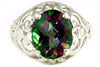 SR004, 3.3ct Mystic Fire Topaz set in a Sterling SIlver Ring