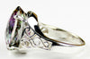 SR049, 12ct Huge Mystic Fire Topaz set in a Sterling SIlver Ring