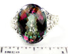 SR049, 12ct Huge Mystic Fire Topaz set in a Sterling SIlver Ring