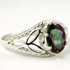 SR137, 1.5ct Mystic Fire Topaz set in a Sterling SIlver Ring