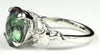 SR154, 6ct Mystic Fire Topaz set in a Sterling SIlver Angel Ring