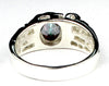 SR197, 1.5ct Mystic Fire Topaz set in a Sterling SIlver Men's Nugget Style Ring