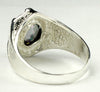 SR234, 6 ct Mystic Fire Topaz set in a Sterling SIlver Ring