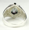 SR234, 6 ct Mystic Fire Topaz set in a Sterling SIlver Ring