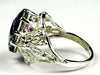 SR260, 7 ct Mystic Fire Topaz set in a Sterling SIlver Filigree Ring