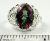 SR260, 7 ct Mystic Fire Topaz set in a Sterling SIlver Filigree Ring
