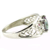 SR306, 1.5 cts Mystic Fire Topaz set in a Sterling SIlver Ring w/ 2 Accents