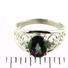 SR306, 1.5 cts Mystic Fire Topaz set in a Sterling SIlver Ring w/ 2 Accents