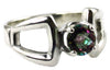 SR307, 1 ct Mystic Fire Topaz set in a Sterling SIlver Ring