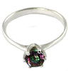 SR311, 1ct Mystic Fire Topaz set in a Tiffany Style Sterling SIlver Ring