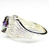 SR365, 1.5 cts Mystic Fire Topaz set in a Beaded Sterling SIlver Ring